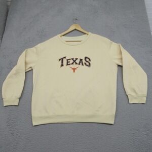 Texas Longhorns Sweatshirt Adult XL Cream Crewneck Pullover NCAA‎ University